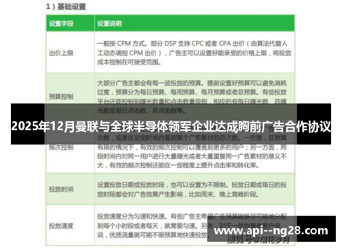 2025年12月曼联与全球半导体领军企业达成胸前广告合作协议